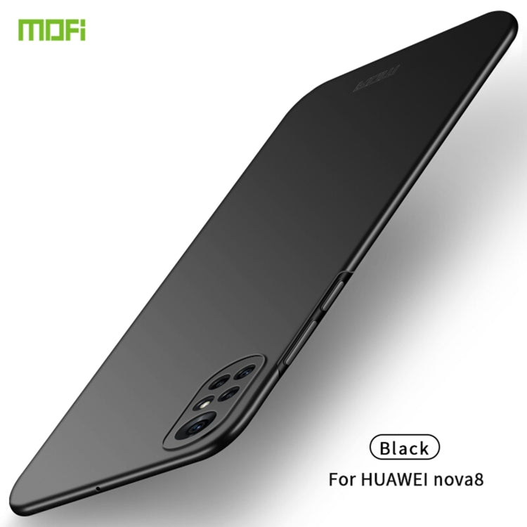 For Huawei Nova 8 MOFI Frosted PC Ultra-thin Hard Case(Black) - Huawei Cases by MOFI | Online Shopping South Africa | PMC TechLife | Buy Now Pay Later Mobicred
