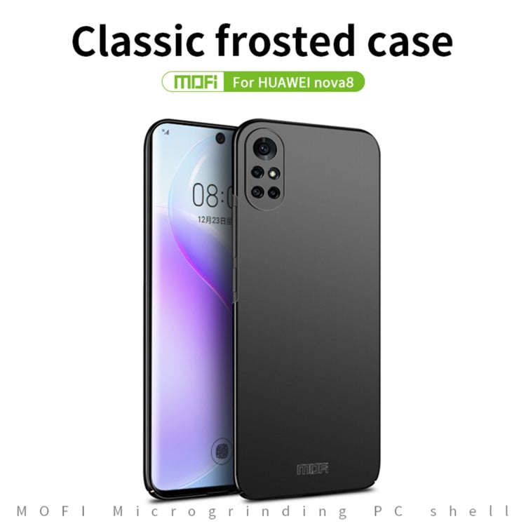For Huawei Nova 8 MOFI Frosted PC Ultra-thin Hard Case(Red) - Huawei Cases by MOFI | Online Shopping South Africa | PMC TechLife | Buy Now Pay Later Mobicred