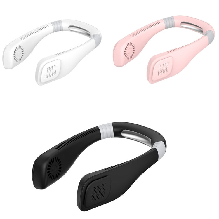 Hand Free Mini USB Neck Fan - Rechargeable Portable Headphone Design Wearable Neckband Fan, 3 Level Air Flow, 360 Degree Free Rotation Perfect for Sports, Office and Outdoor(White) - Electric Fans by PMC Jewellery | Online Shopping South Africa | PMC Jewellery | Buy Now Pay Later Mobicred