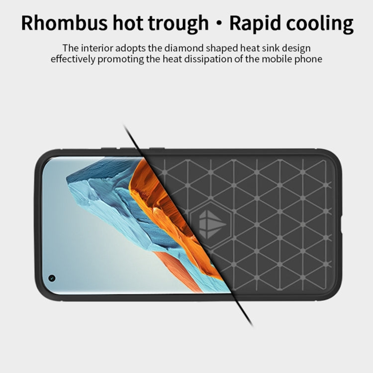 For Xiaomi Mi 11 Pro MOFI Gentleness Series Brushed Texture Carbon Fiber Soft TPU Case(Red) - Xiaomi Cases by MOFI | Online Shopping South Africa | PMC TechLife | Buy Now Pay Later Mobicred