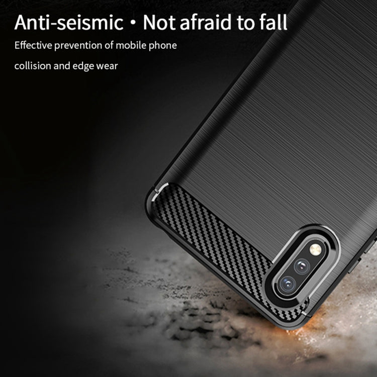 For Sony Xperia ACE ll MOFI Gentleness Series Brushed Texture Carbon Fiber Soft TPU Case(Gray) - Sony Cases by MOFI | Online Shopping South Africa | PMC TechLife