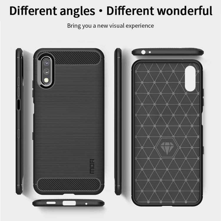 For Sony Xperia ACE ll MOFI Gentleness Series Brushed Texture Carbon Fiber Soft TPU Case(Gray) - Sony Cases by MOFI | Online Shopping South Africa | PMC TechLife