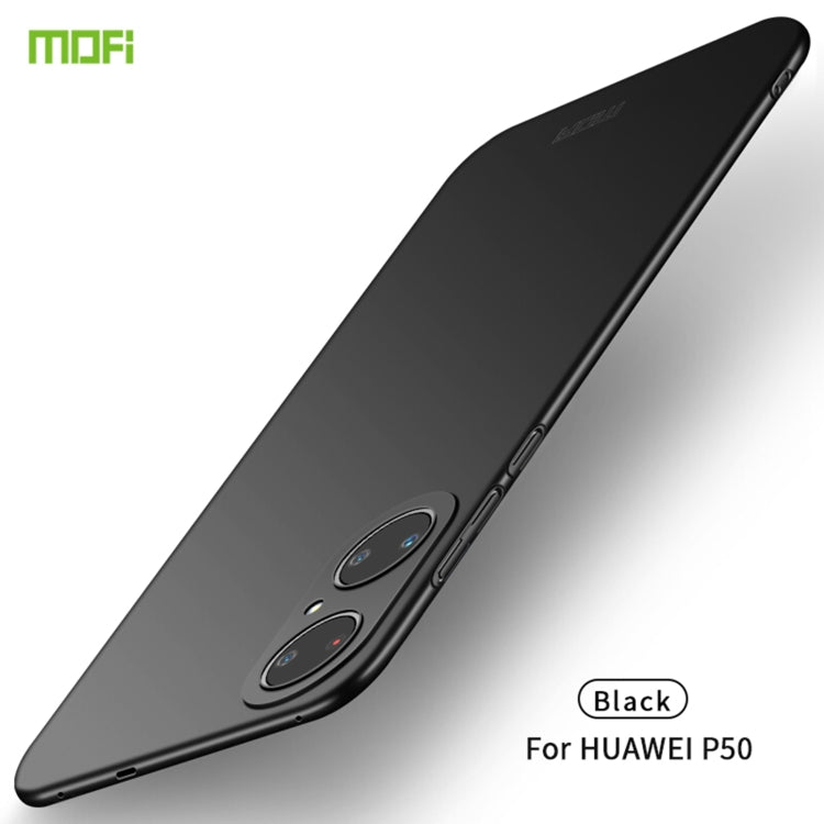 For Huawei P50 MOFI Frosted PC Ultra-thin Hard Case(Black) - Huawei Cases by MOFI | Online Shopping South Africa | PMC TechLife | Buy Now Pay Later Mobicred