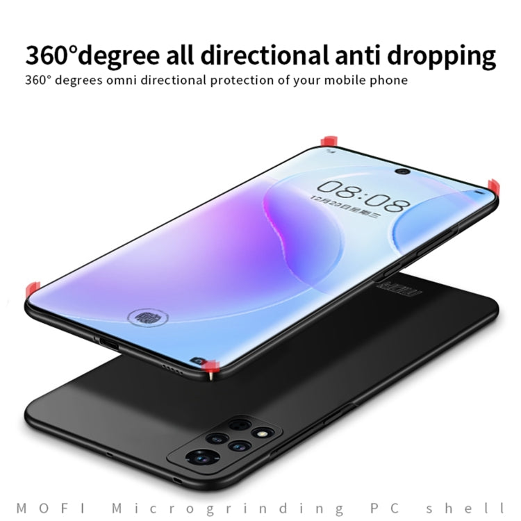 For Honor V40 MOFI Frosted PC Ultra-thin Hard Case(Black) - Honor Cases by MOFI | Online Shopping South Africa | PMC TechLife | Buy Now Pay Later Mobicred