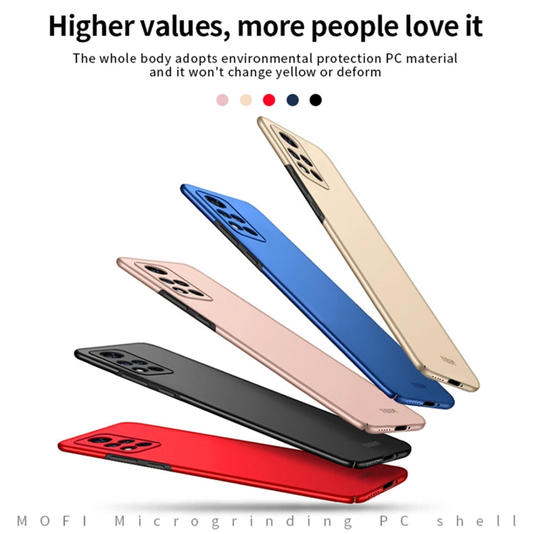 For Honor V40 MOFI Frosted PC Ultra-thin Hard Case(Gold) - Honor Cases by MOFI | Online Shopping South Africa | PMC Jewellery