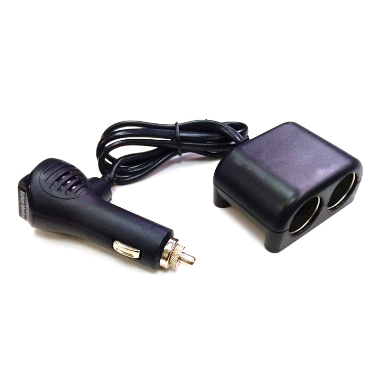 Cigarette Lighter Adapter 2 Socket Cigarette Lighter Splitter with LED Voltage Display USB Car Charger Adapter - Cigar Socket by PMC Jewellery | Online Shopping South Africa | PMC Jewellery | Buy Now Pay Later Mobicred