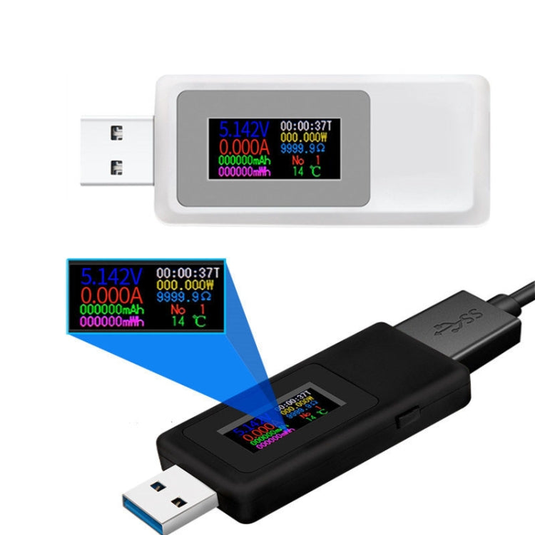 Keweisi KWS-MX19 USB Tester DC 4V-30V 0-5A Current Voltage Detector(White) - Current & Voltage Tester by PMC Jewellery | Online Shopping South Africa | PMC Jewellery | Buy Now Pay Later Mobicred