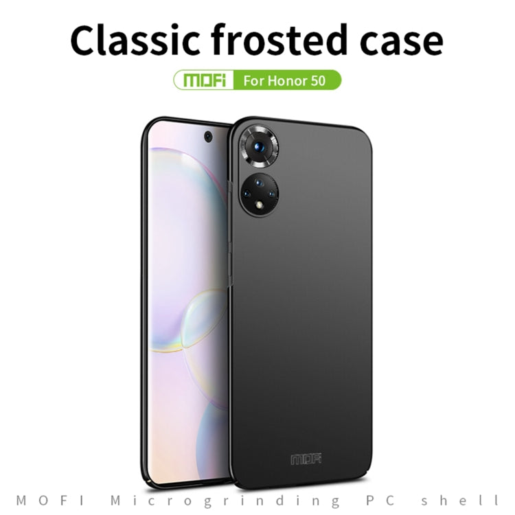 For Honor 50 MOFI Frosted PC Ultra-thin Hard Case(Blue) - Honor Cases by MOFI | Online Shopping South Africa | PMC TechLife | Buy Now Pay Later Mobicred