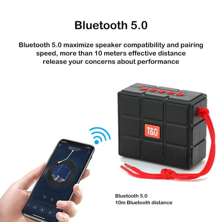 T&G TG311 LED Flashlight Portable Bluetooth Speaker, Support TF Card / FM / 3.5mm AUX / U Disk(Blue) - free shipping - PMC Jewellery - Order now!