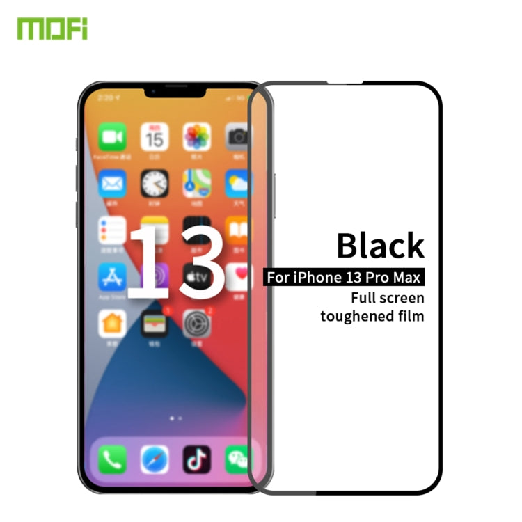 For iPhone 13 Pro Max MOFI 9H 2.5D Full Screen Tempered Glass Film (Black) - iPhone 13 Pro Max Tempered Glass by MOFI | Online Shopping South Africa | PMC Jewellery