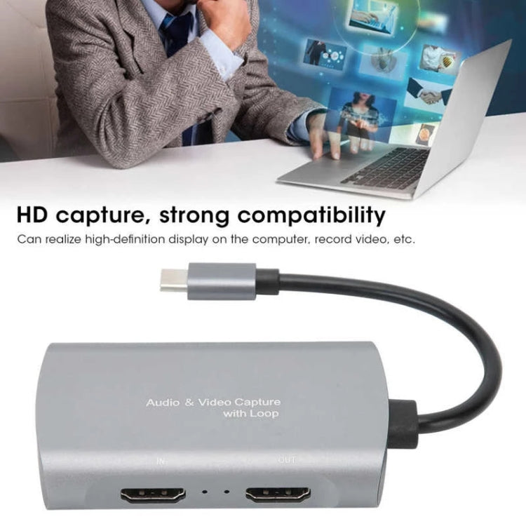 Z31A 4K Type-C to HDMI1080P Video Capture Card with Loop - Video Capture Solutions by PMC Jewellery | Online Shopping South Africa | PMC Jewellery | Buy Now Pay Later Mobicred