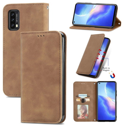 For Blackview A90 Retro Skin Feel Business Magnetic Horizontal Flip Leather Case with Holder & Card Slots & Wallet & Photo Frame(Brwon) - More Brand by PMC Jewellery | Online Shopping South Africa | PMC Jewellery