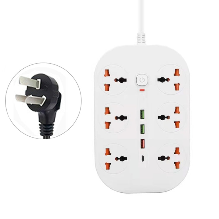 T21 PD3.0 + QC3.0 Multi-Hole Socket Plug 3000W High Power Socket, AU Plug(White) - Extension Socket by PMC Jewellery | Online Shopping South Africa | PMC Jewellery | Buy Now Pay Later Mobicred