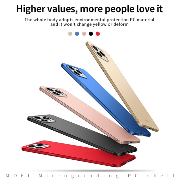 For iPhone 13 Pro Max  MOFI Frosted PC Ultra-thin Hard Case(Gold) - iPhone 13 Pro Max Cases by MOFI | Online Shopping South Africa | PMC TechLife | Buy Now Pay Later Mobicred