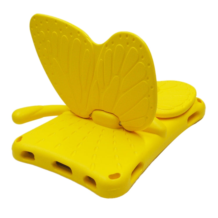 For Amazon Kindle Fire HD 8 2020 Butterfly Bracket Style EVA Children Falling Proof Cover Protective Case(Yellow) - Amazon by PMC TechLife | Online Shopping South Africa | PMC TechLife | Buy Now Pay Later Mobicred