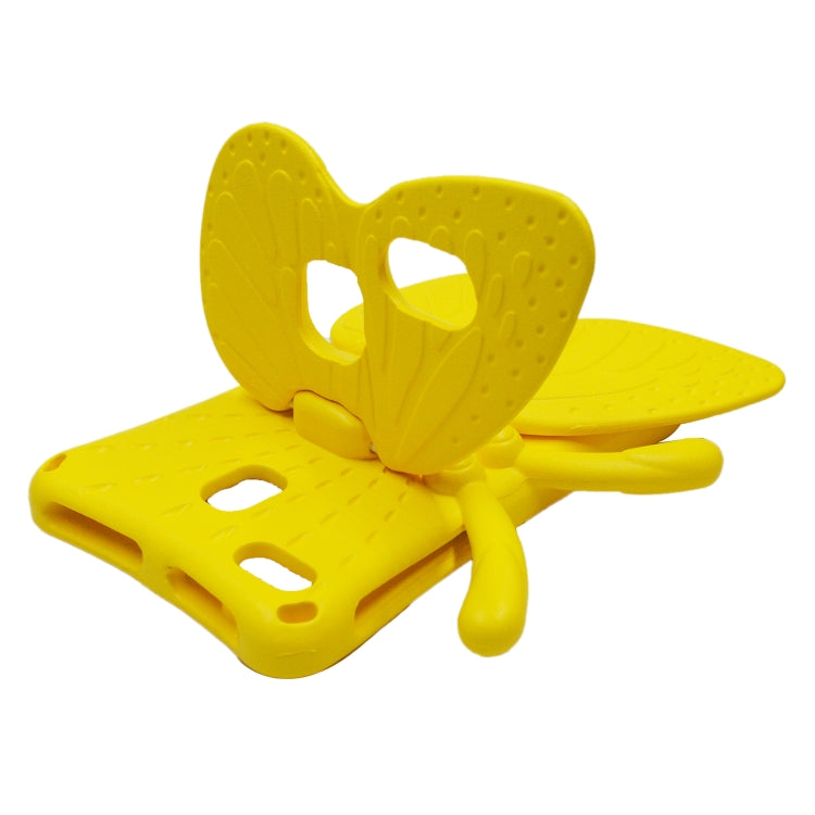 For Amazon Kindle Fire HD 8 2020 Butterfly Bracket Style EVA Children Falling Proof Cover Protective Case(Yellow) - Amazon by PMC TechLife | Online Shopping South Africa | PMC TechLife | Buy Now Pay Later Mobicred