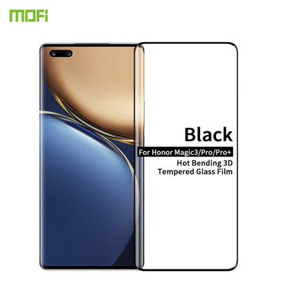 For Honor Magic 3 / Magic 3 Pro MOFI 9H 3D Explosion Proof Thermal Bending Full Screen Tempered Glass Film(Black) - Honor Tempered Glass by MOFI | Online Shopping South Africa | PMC Jewellery | Buy Now Pay Later Mobicred