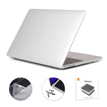 ENKAY Hat-Prince 3 in 1 Crystal Laptop Protective Case + TPU Keyboard Film + Anti-dust Plugs Set for MacBook Pro 14.2 inch A2442 2021, Version:US Version(Transparent) - MacBook Pro Cases by ENKAY | Online Shopping South Africa | PMC Jewellery | Buy Now Pay Later Mobicred