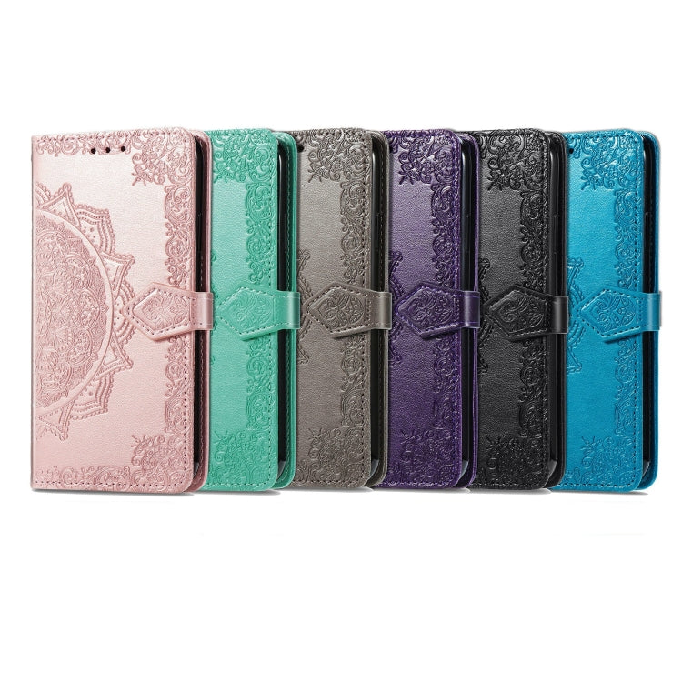 For OPPO Reno7 5G Mandala Flower Embossed Flip Leather Phone Case(Rose Gold) - free shipping - PMC TechLife - Order now!