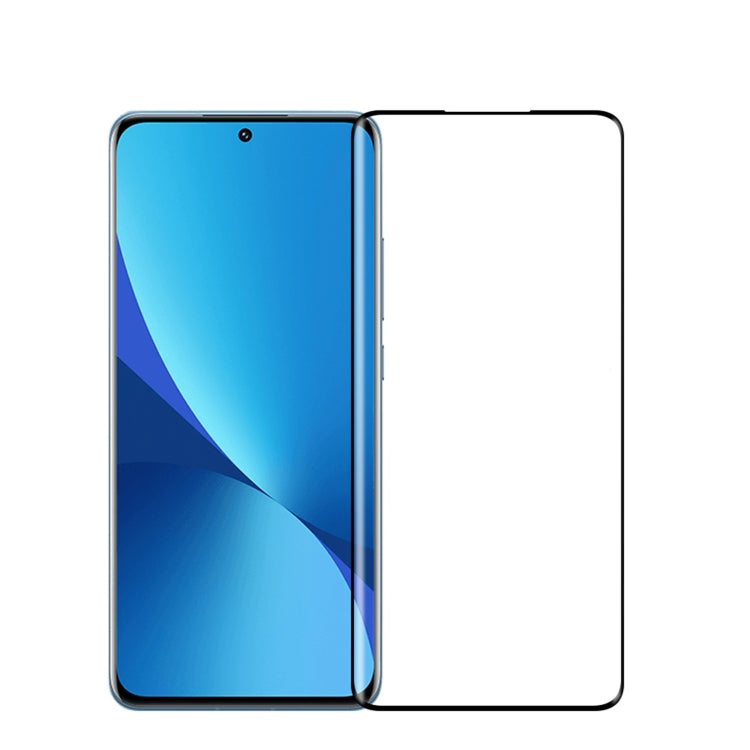 For Xiaomi 12 Pro MOFI 9H 3D Explosion-proof Hot Bending Tempered Glass Full Film(Black) -  by MOFI | Online Shopping South Africa | PMC TechLife | Buy Now Pay Later Mobicred