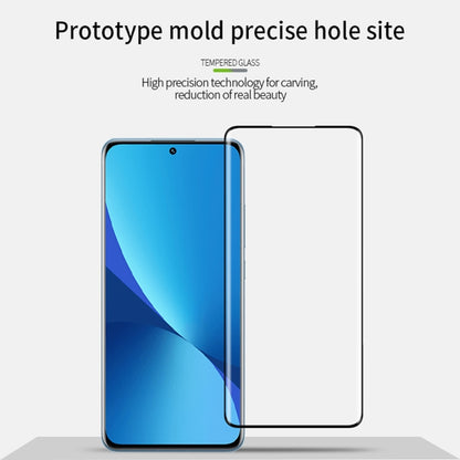 For Xiaomi 12 Pro MOFI 9H 3D Explosion-proof Hot Bending Tempered Glass Full Film(Black) -  by MOFI | Online Shopping South Africa | PMC Jewellery