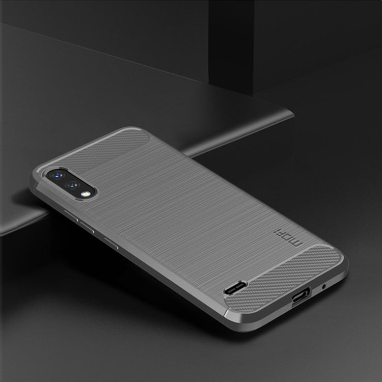 For LG K22 / K22 Plus MOFI Gentleness Brushed Carbon Fiber Soft TPU Case(Gray) - LG by MOFI | Online Shopping South Africa | PMC TechLife | Buy Now Pay Later Mobicred