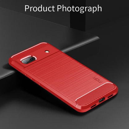 For Google Pixel 6A MOFI Gentleness Brushed Carbon Fiber Soft TPU Case(Red) - Google Cases by MOFI | Online Shopping South Africa | PMC Jewellery | Buy Now Pay Later Mobicred