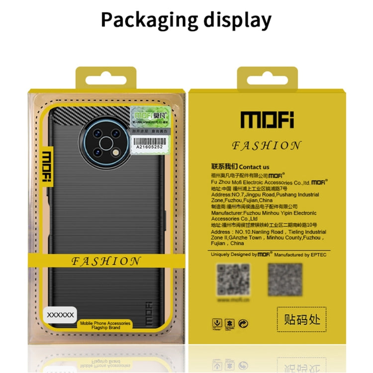 For Samsung Galaxy A53 5G  MOFI Gentleness Brushed Carbon Fiber Soft TPU Case(Blue) - Galaxy Phone Cases by MOFI | Online Shopping South Africa | PMC TechLife | Buy Now Pay Later Mobicred