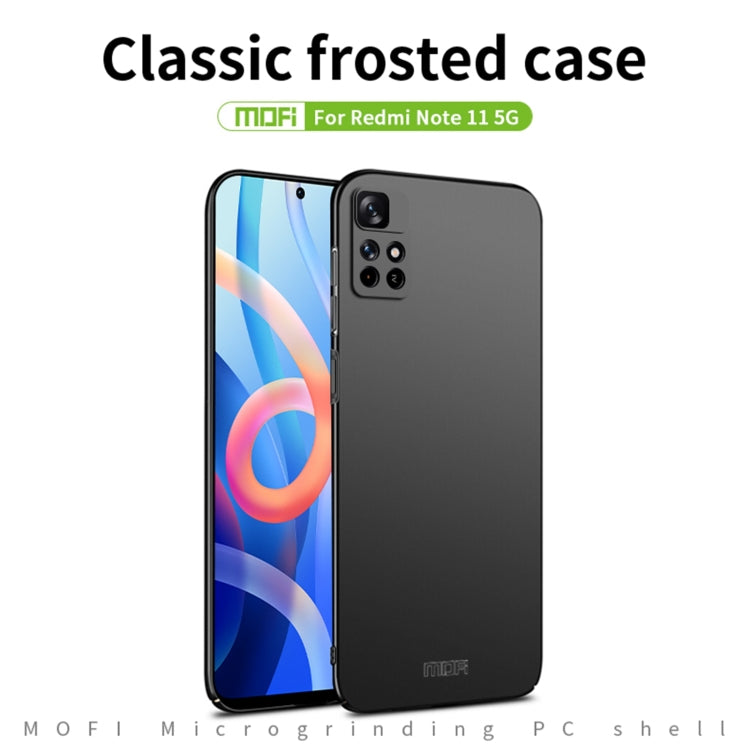 For Redmi Note 11 5G / Note11S 5G / Poco M4 Pro 5G MOFI Frosted PC Ultra-thin Hard  Phone Case(Black) - Xiaomi Cases by MOFI | Online Shopping South Africa | PMC Jewellery