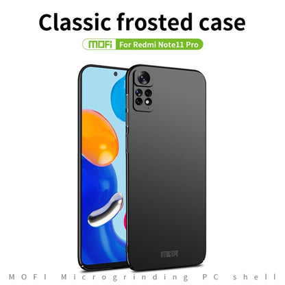 For Xiaomi Redmi Note 11 Pro Global MOFI Frosted PC Ultra-thin Hard  Phone Case(Black) - Xiaomi Cases by MOFI | Online Shopping South Africa | PMC Jewellery