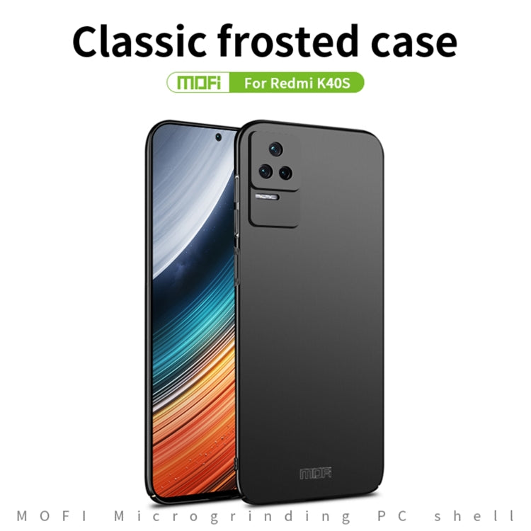 For Xiaomi Redmi K40S MOFI Frosted PC Ultra-thin Hard  Phone Case(Red) - Xiaomi Cases by MOFI | Online Shopping South Africa | PMC TechLife | Buy Now Pay Later Mobicred