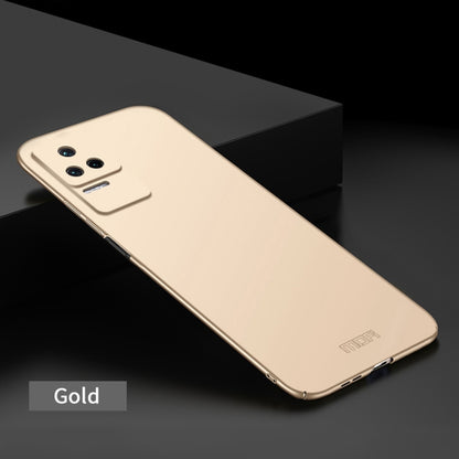 For Xiaomi Redmi K40S MOFI Frosted PC Ultra-thin Hard  Phone Case(Gold) - Xiaomi Cases by MOFI | Online Shopping South Africa | PMC Jewellery