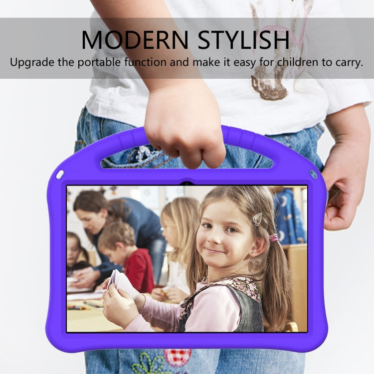 For Motorola Moto Tab G70 EVA Shockproof Tablet Case with Holder(Purple) - Others by PMC TechLife | Online Shopping South Africa | PMC TechLife | Buy Now Pay Later Mobicred