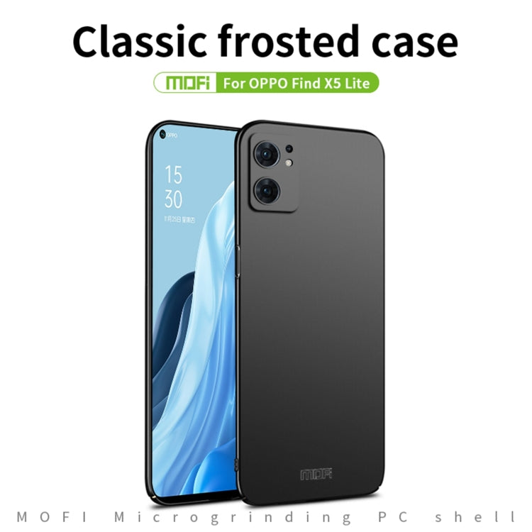 For OPPO Reno7 5G Global / Find X5 Lite MOFI Frosted PC Ultra-thin Hard Case(Red) - free shipping - PMC TechLife - Order now!