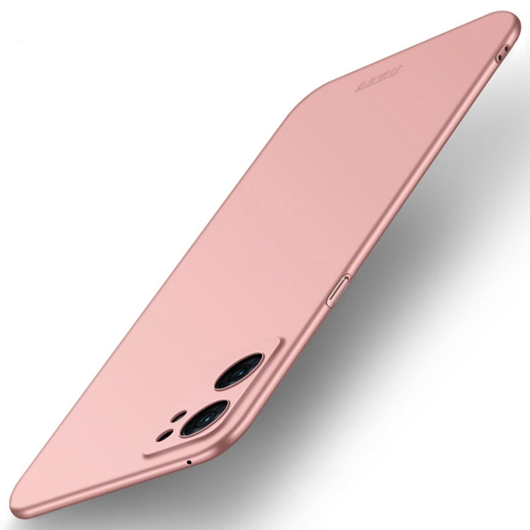 For OPPO Reno7 5G Global / Find X5 Lite MOFI Frosted PC Ultra-thin Hard Case(Rose Gold) - free shipping - PMC TechLife - Order now!