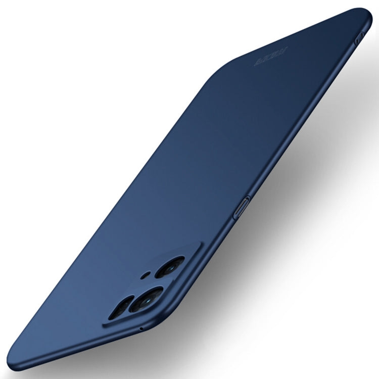 For OPPO Reno7 Pro MOFI Frosted PC Ultra-thin Hard Case(Blue) - free shipping - PMC TechLife - Order now!
