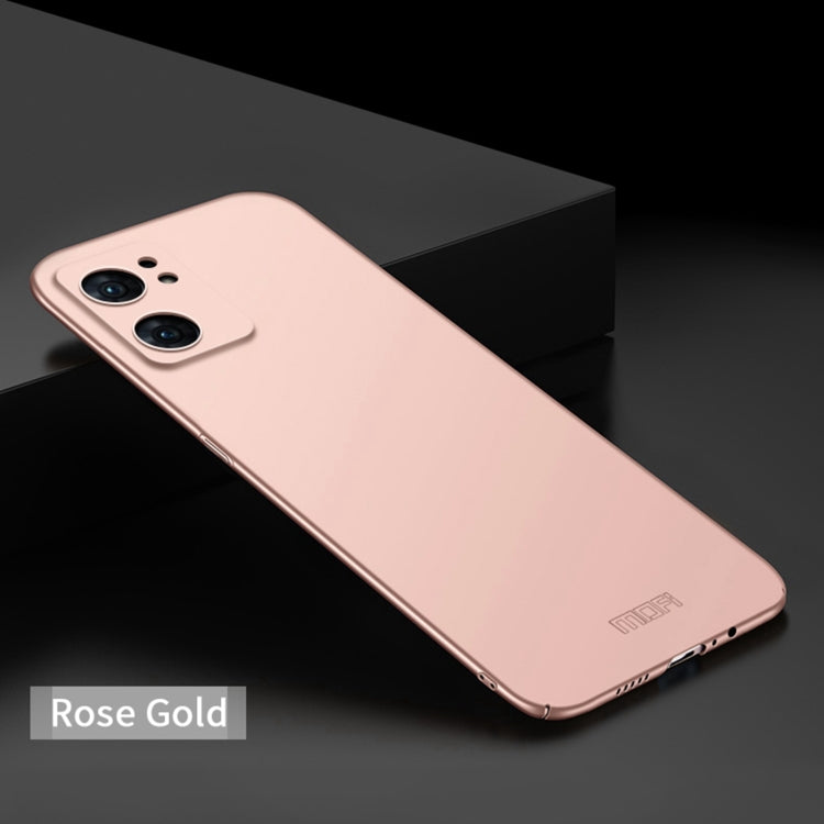 For OPPO Find X5 Lite / Reno7 Global MOFI Frosted PC Ultra-thin Hard Case(Rose gold) - free shipping - PMC TechLife - Order now!