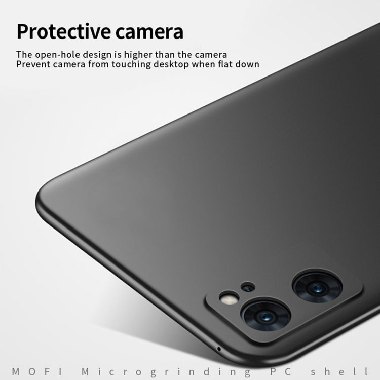 For OPPO Reno7 4G / F21 Pro 4G MOFI Frosted PC Ultra-thin Hard Case(Blue) - OPPO Cases by MOFI | Online Shopping South Africa | PMC TechLife