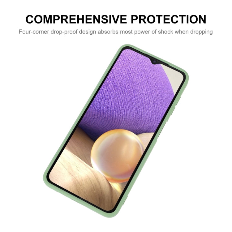 For Samsung Galaxy A32 5G ENKAY Liquid Silicone Soft Shockproof Phone Case(Beige) - Galaxy Phone Cases by ENKAY | Online Shopping South Africa | PMC TechLife