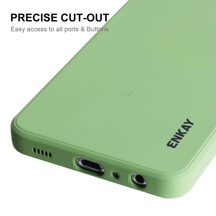For Samsung Galaxy A32 5G ENKAY Liquid Silicone Soft Shockproof Phone Case(Beige) - Galaxy Phone Cases by ENKAY | Online Shopping South Africa | PMC TechLife