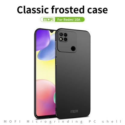 For Xiaomi Redmi 10A MOFI Frosted PC Ultra-thin Hard Case(Black) - Xiaomi Cases by MOFI | Online Shopping South Africa | PMC Jewellery