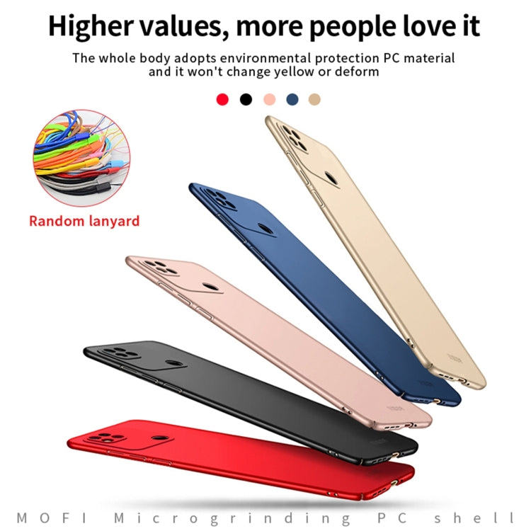 For Xiaomi Redmi 10A MOFI Frosted PC Ultra-thin Hard Case(Blue) - Xiaomi Cases by MOFI | Online Shopping South Africa | PMC TechLife | Buy Now Pay Later Mobicred