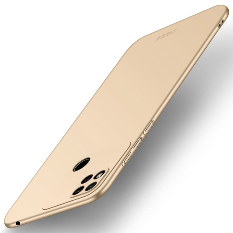 For Xiaomi Redmi 10A MOFI Frosted PC Ultra-thin Hard Case(Gold) - Xiaomi Cases by MOFI | Online Shopping South Africa | PMC Jewellery