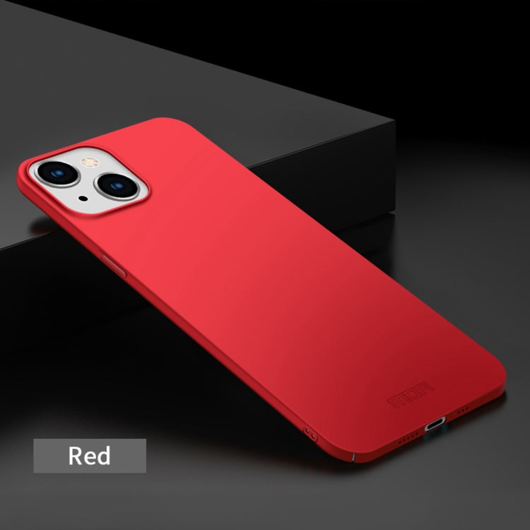 For iPhone 14 MOFI Frosted PC Ultra-thin Hard Case (Red) - iPhone 14 Cases by MOFI | Online Shopping South Africa | PMC TechLife