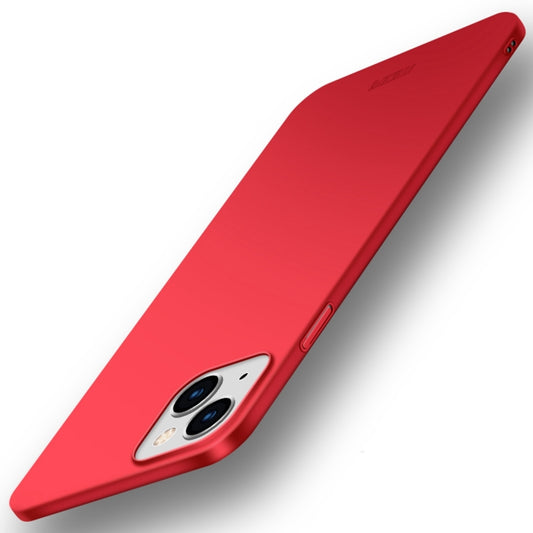 For iPhone 14 Plus MOFI Frosted PC Ultra-thin Hard Case  (Red) - iPhone 14 Plus Cases by MOFI | Online Shopping South Africa | PMC Jewellery