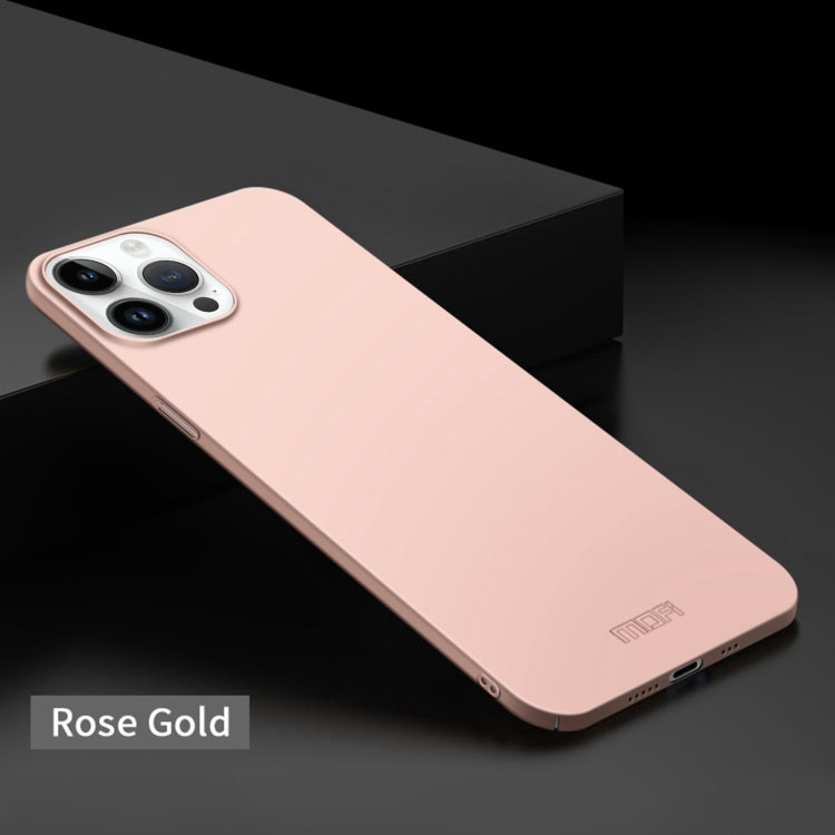 For iPhone 14 Pro Max MOFI Frosted PC Ultra-thin Hard Case (Rose Gold) - iPhone 14 Pro Max Cases by MOFI | Online Shopping South Africa | PMC Jewellery