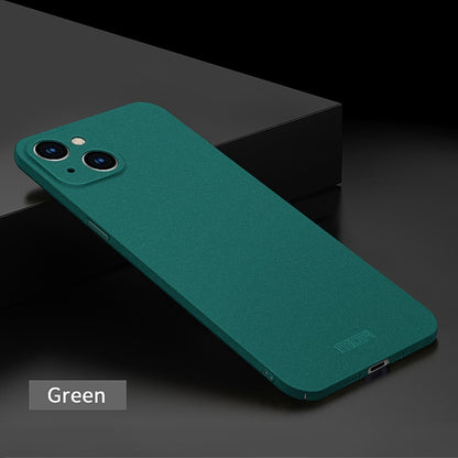 For iPhone 14 MOFI Fandun Series Frosted PC Ultra-thin Phone Case(Green) - iPhone 14 Cases by MOFI | Online Shopping South Africa | PMC Jewellery