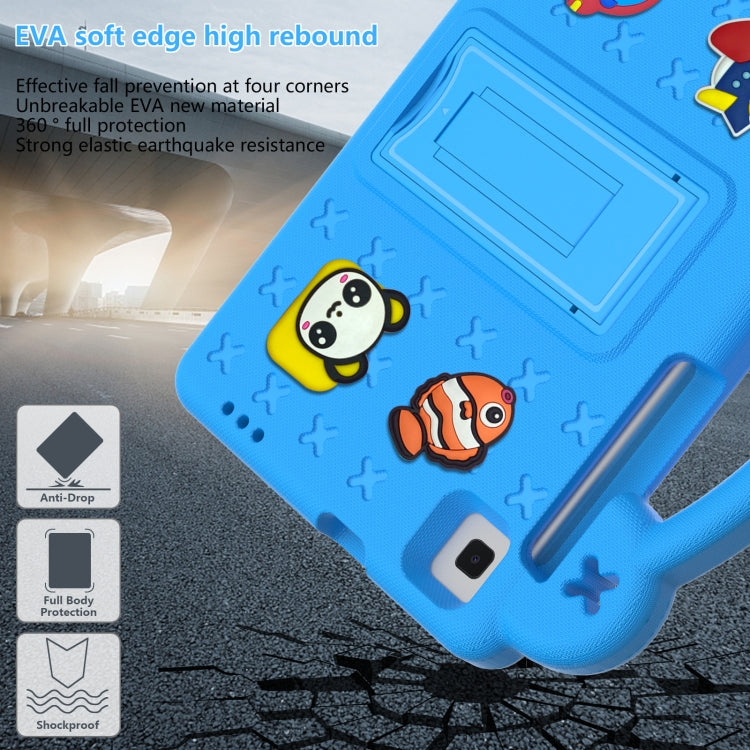 For Huawei MediaPad M3 Lite 8.0 Handle Kickstand Children EVA Shockproof Tablet Case(Sky Blue) - Huawei by PMC TechLife | Online Shopping South Africa | PMC TechLife | Buy Now Pay Later Mobicred