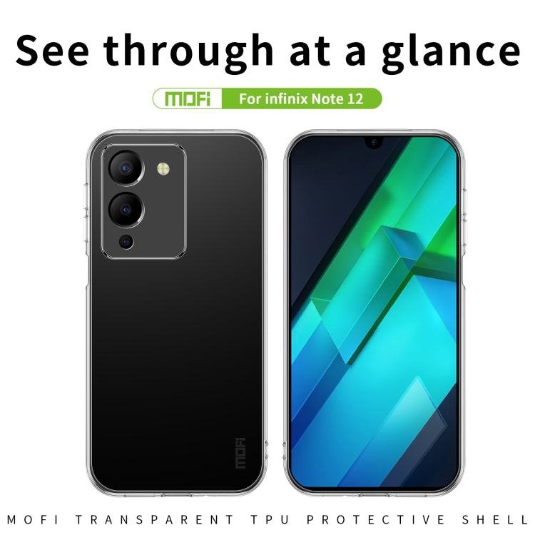 For Infinix Note 12 / G96 MOFI Ming Series Ultra-thin TPU Phone Case(Transparent) - Infinix Cases by MOFI | Online Shopping South Africa | PMC Jewellery