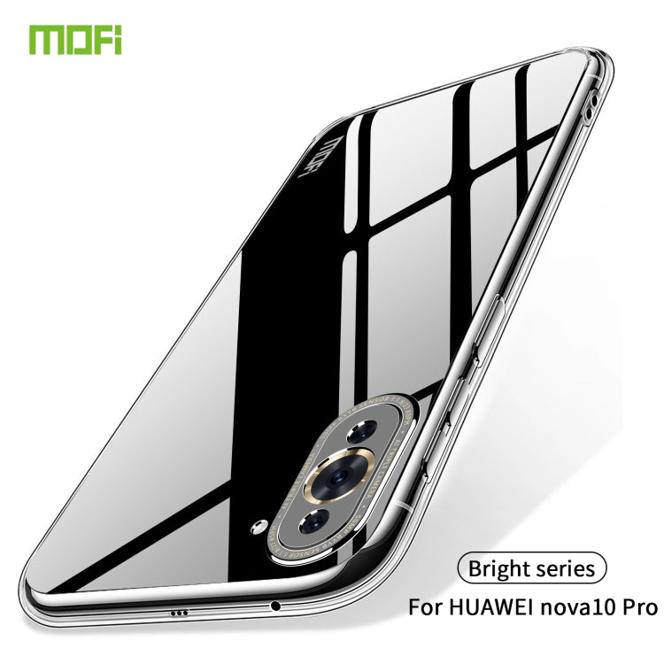 For Huawei Nova 10 Pro MOFI Ming Series Ultra-thin TPU Phone Case(Transparent) - Huawei Cases by MOFI | Online Shopping South Africa | PMC Jewellery